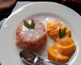 Foto langkah ke 7 dari resep Mango Sticky Rice Dragon Fruit.
