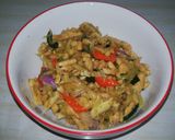 Foto langkah ke 4 dari resep Tumis Pepaya Tempe.