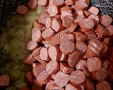 Virslis-tejfölös tészta recept fázis 4 fotója