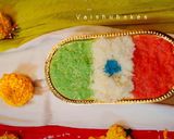 A picture of step 5 of Tiranga (Tricolour) Payasam.