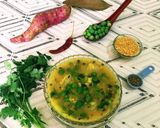 A picture of step 7 of Veggie Moong Daal.