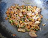 A picture of step 3 of Veg Dum biryani.