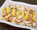A picture of step 5 of Lemon and Garlic Baked Mediterranean Chicken.