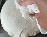 A picture of step 4 of Karari roti.