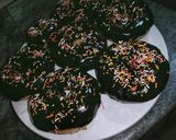 A picture of step 17 of Chocolate donuts.