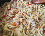 Foto del paso 6 de la receta: Espagueti con carne picada en la misma sartén