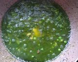 A picture of step 6 of Cheese matar palak.