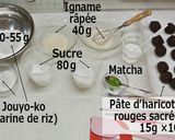 Une image de l'étape 1 de Un trèfle et une chenille- Jouyo Manju (Wagashi).