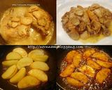 รูปขั้นตอนการทำที่ 3 ของ ไก่แอปเปิ้ลซอสเห็ด