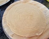 A picture of step 1 of Seekh kabab paratha.