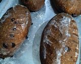 Foto langkah ke 6 dari resep Triple Dark Brownies Sourdough Bread.