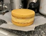 A picture of step 9 of Boston Cream Pie.
