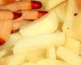 A picture of step 2 of Fried yam.