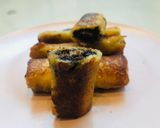 A picture of step 7 of Quick Choco French Toast Roll Ups.