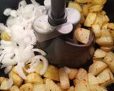 Foto del passaggio 1 della ricetta Polipo e patate su crema di zucca Io ❤️ la mia airfryer