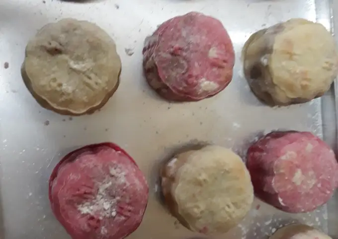 Langkah-langkah untuk membuat Cara membuat Mooncake kacang merah rumahan dan sederhana
