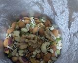 A picture of step 3 of Mix dryfruit powder.