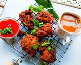 A picture of step 6 of Crispy Black Lentil Fritters (Kali Masoor Dal Wade).