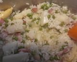 A picture of step 5 of Asparagus and pea risotto.