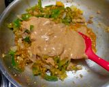 A picture of step 3 of Capsicum - Onion Sabzi.