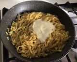 A picture of step 6 of Tagliatelle with Monkfish and White Asparagus Cream.