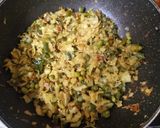 A picture of step 3 of Beans and cabbage curry.