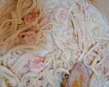 Foto del paso 7 de la receta: Fetuccini alfredo con camarones🍝🍤