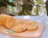 Hình bước làm 4 của món Baumkuchen kiểu Nhật