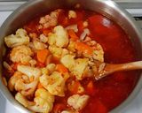 صورة لخطوة 7 من وصفة شوربة القرنبيط والجزر والحمص🥕🥦🌶️