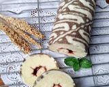 Foto langkah ke 9 dari resep Bolu Gulung Batik kukus.