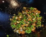 雪菜豆干炒毛豆的食譜步驟7照片