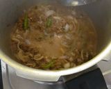 A picture of step 2 of Aloo keema with capsicum.