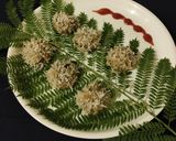 A picture of step 5 of Veg flower dumplings.