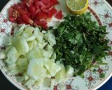 A picture of step 2 of Aloo Chaat.