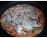 A picture of step 14 of Egg Pizza (without oven).