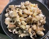 Une image de l'étape 9 de Duo de champignons sautés ail rose et coriandre.