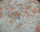 Gambar langkah 3 resipi Bubur Nasi Daging.