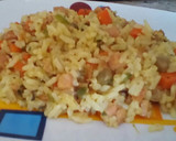 Foto del paso 9 de la receta: Arroz salteado con Chuletas y Vegetales