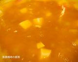 A picture of step 9 of Creamy Pumpkin Soup with Shrimp and Tofu.