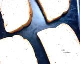 A picture of step 1 of Ricotta cheese bruschetta.