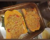 Foto del paso 4 de la receta: Calabacín relleno de carne cebolla y morrón