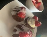 Foto del paso 5 de la receta Madalenas de chocococo y avena con topping blanco.🍰🍓🍓