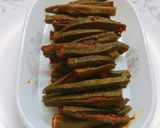 A picture of step 6 of Grilled Stuffed Okra (Bhindi).