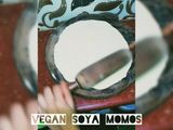 Vegan cheesy momo