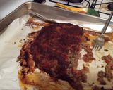 A picture of step 4 of Meatloaf Parmesan.