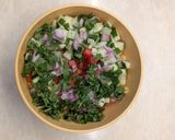 A picture of step 2 of Corn Chaat.