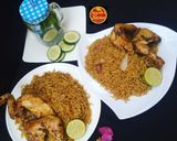 A picture of step 24 of Mandi rice (chicken mandi).