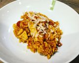 Une image de l'étape 4 de Risotto de poulet tomate.