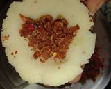 A picture of step 3 of Semolina masala kachodi.