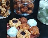 Foto langkah ke 9 dari resep 1 adonan 3 rasa (choco thumbprint pandan snow ball palm cheese).